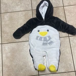 First Wish penguin snowsuit